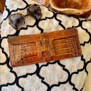 Real leather gorgeous clutch